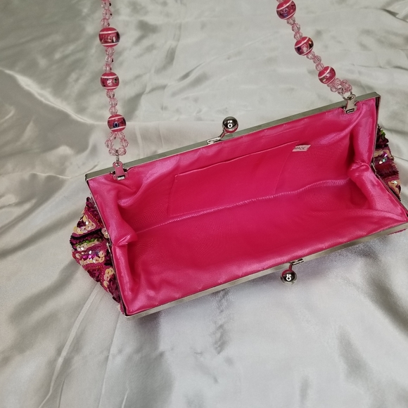 Pink Sequined BagClutch - Picture 7 of 7
